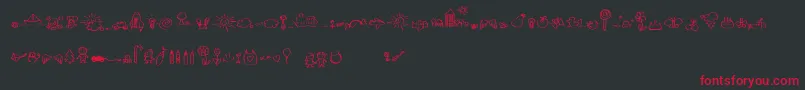 SleepOnTheMoon Font – Red Fonts on Black Background