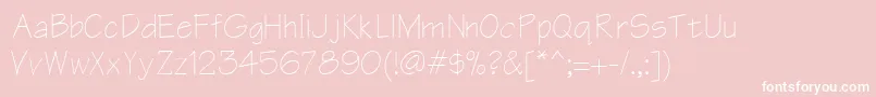 Ar1251n Font – White Fonts on Pink Background