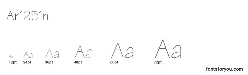 Ar1251n Font Sizes