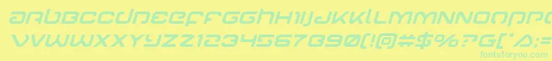 More about Gunrunnerital Font Gunrunnerital Font – Green Fonts on Yellow Background
