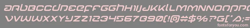 Gunrunnerital Font – Pink Fonts on Gray Background