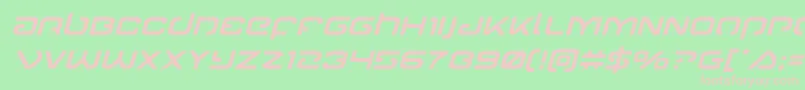 Gunrunnerital Font – Pink Fonts on Green Background