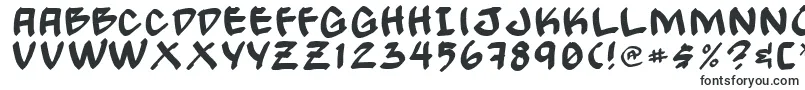 Шрифт Gongn – очень широкие шрифты