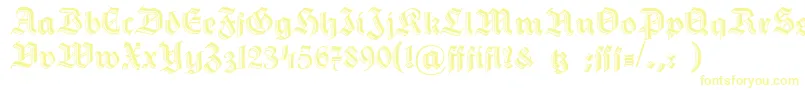 Шрифт HermannGotisch – жёлтые шрифты