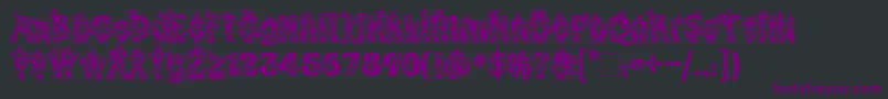 KingthingsAnnexx Font – Purple Fonts on Black Background