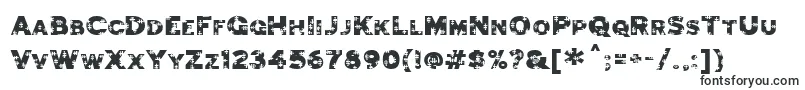 Шрифт JigsawTrouserdrop – жирные шрифты