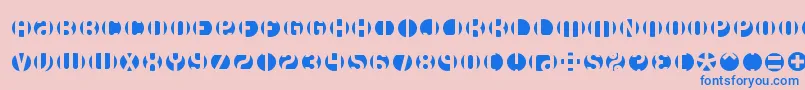 DbLayer3Brk Font – Blue Fonts on Pink Background