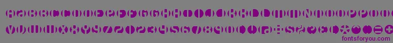 DbLayer3Brk Font – Purple Fonts on Gray Background