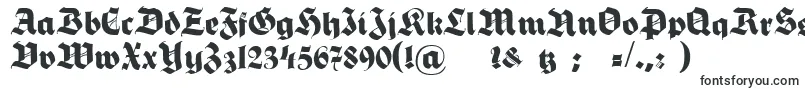 Шрифт HermannGotischNormalc – готические шрифты
