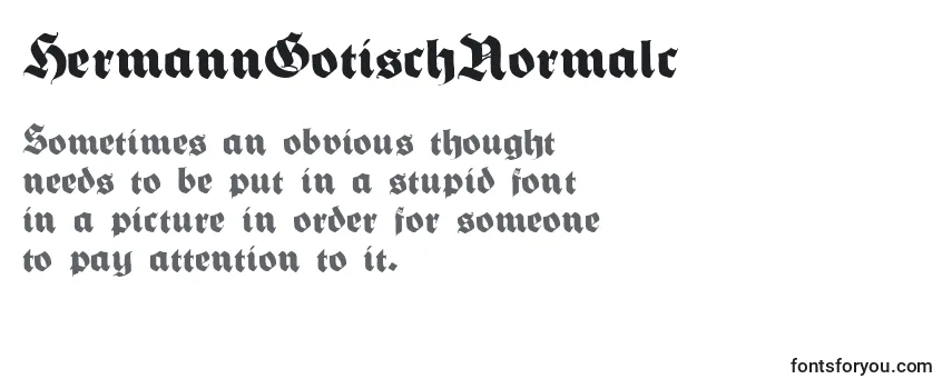 HermannGotischNormalc Font