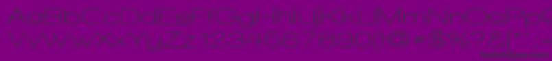 WalkwayUpperExpandSemi Font – Black Fonts on Purple Background