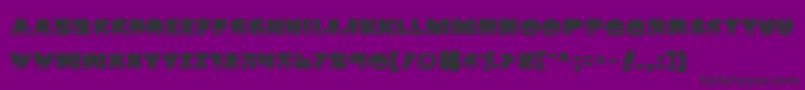 Land Font – Black Fonts on Purple Background