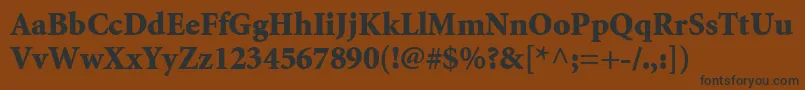 AtlantixBlackSsiBlack Font – Black Fonts on Brown Background