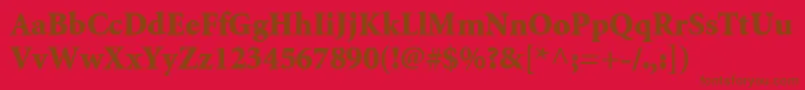 AtlantixBlackSsiBlack Font – Brown Fonts on Red Background