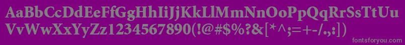 AtlantixBlackSsiBlack Font – Gray Fonts on Purple Background