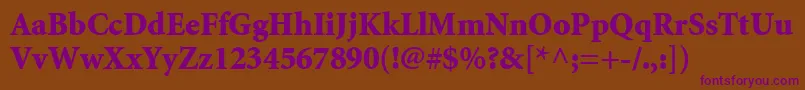 AtlantixBlackSsiBlack Font – Purple Fonts on Brown Background