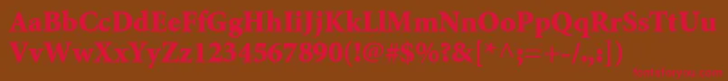AtlantixBlackSsiBlack Font – Red Fonts on Brown Background