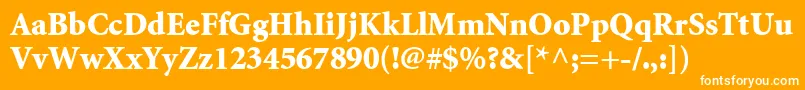 AtlantixBlackSsiBlack Font – White Fonts on Orange Background