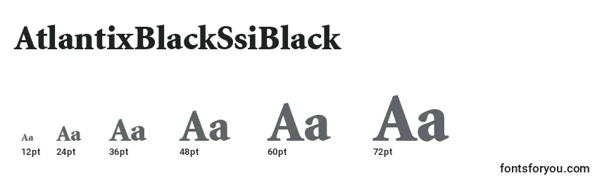 Размеры шрифта AtlantixBlackSsiBlack