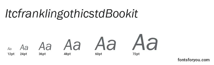 Размеры шрифта ItcfranklingothicstdBookit