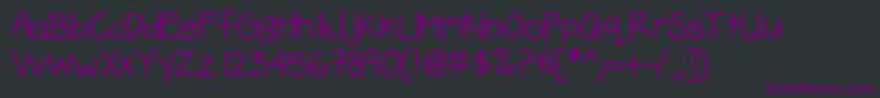Шрифт Kbfreezerburn – фиолетовые шрифты на чёрном фоне