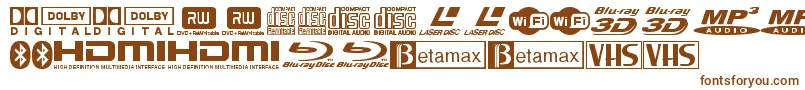 TiLogosoTfb Font – Brown Fonts on White Background