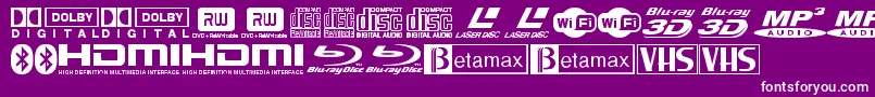 TiLogosoTfb Font – White Fonts on Purple Background