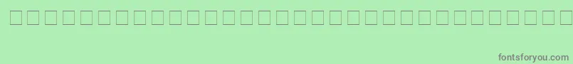 PokemonHollowNormal Font – Gray Fonts on Green Background