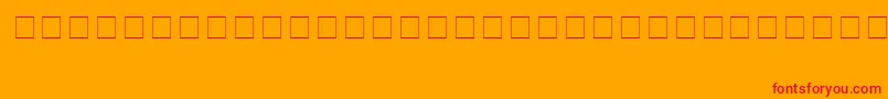 PokemonHollowNormal Font – Red Fonts on Orange Background