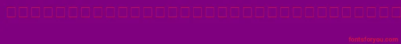 PokemonHollowNormal-Schriftart – Rote Schriften auf violettem Hintergrund