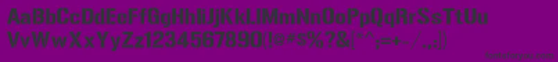 Więcej informacji o czcionce Gunplay Czcionka Gunplay – czarne czcionki na fioletowym tle