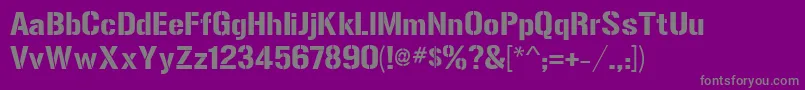 Шрифт Gunplay – серые шрифты на фиолетовом фоне
