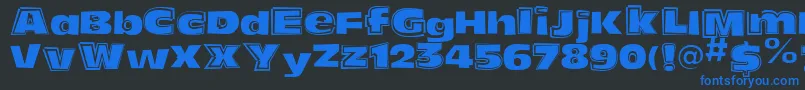 More about FunkyoliveMixed Font FunkyoliveMixed Font – Blue Fonts on Black Background