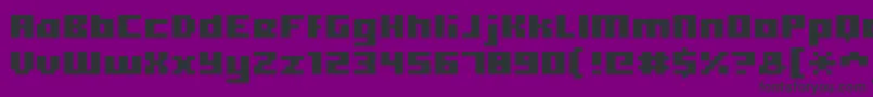 Hooge0565 Font – Black Fonts on Purple Background