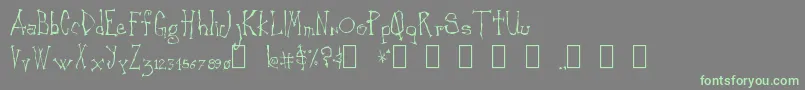 Canker-fontti – vihreät fontit harmaalla taustalla