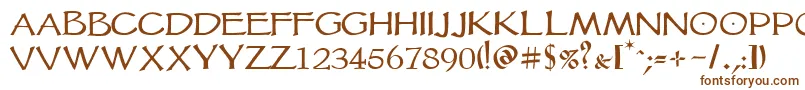 Vtcgoblinhand-Schriftart – Braune Schriften