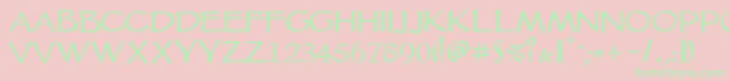 Vtcgoblinhand Font – Green Fonts on Pink Background