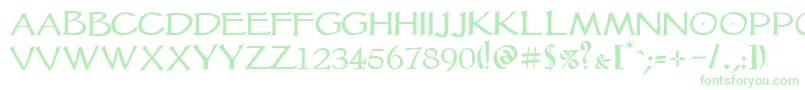 Vtcgoblinhand Font – Green Fonts on White Background