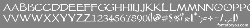Vtcgoblinhand Font – White Fonts on Gray Background
