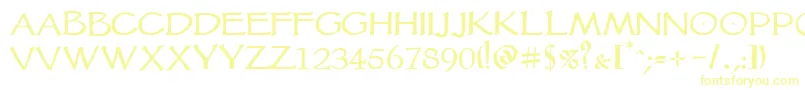Vtcgoblinhand-Schriftart – Gelbe Schriften