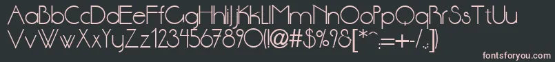 Ft26 Font – Pink Fonts on Black Background