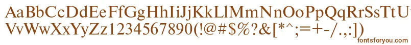 Newtonkoictt Font – Brown Fonts on White Background