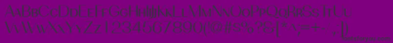 Шрифт PassionsanspdbeBooksmallca – чёрные шрифты на фиолетовом фоне