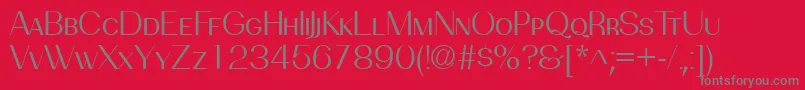 PassionsanspdbeBooksmallca Font – Gray Fonts on Red Background