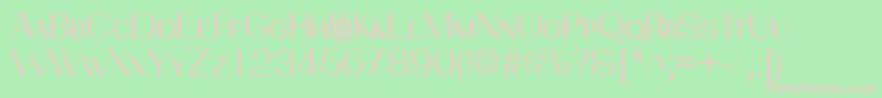 PassionsanspdbeBooksmallca Font – Pink Fonts on Green Background