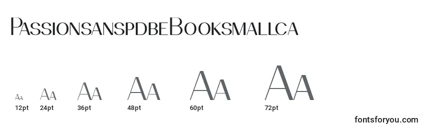 PassionsanspdbeBooksmallca Font Sizes