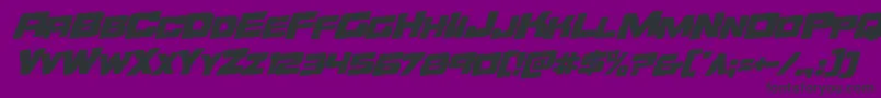 Orecrusherrotal Font – Black Fonts on Purple Background