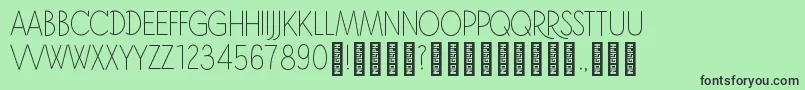 JonahRegular Font – Black Fonts on Green Background