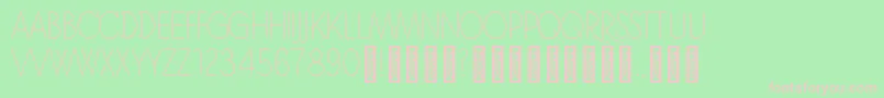 フォントJonahRegular – 緑の背景にピンクのフォント