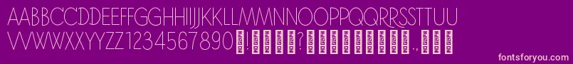 JonahRegular Font – Pink Fonts on Purple Background